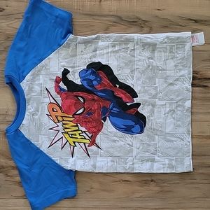 Disney, size 5/6 White and blue tshirt